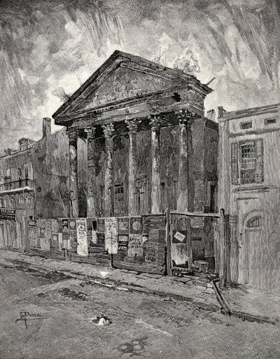 La vieille banque dans Toulouse Street, La Nouvelle-Orléans, de 